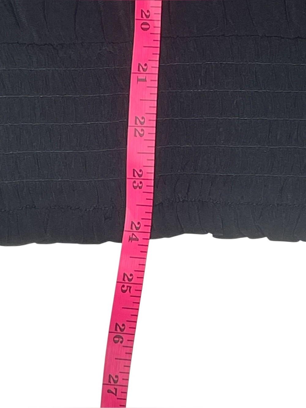 Michael Michael Kors 1X Black Smocked Hem Blouson Top Gold Logo Shoulder Detail - Picture 10 of 10